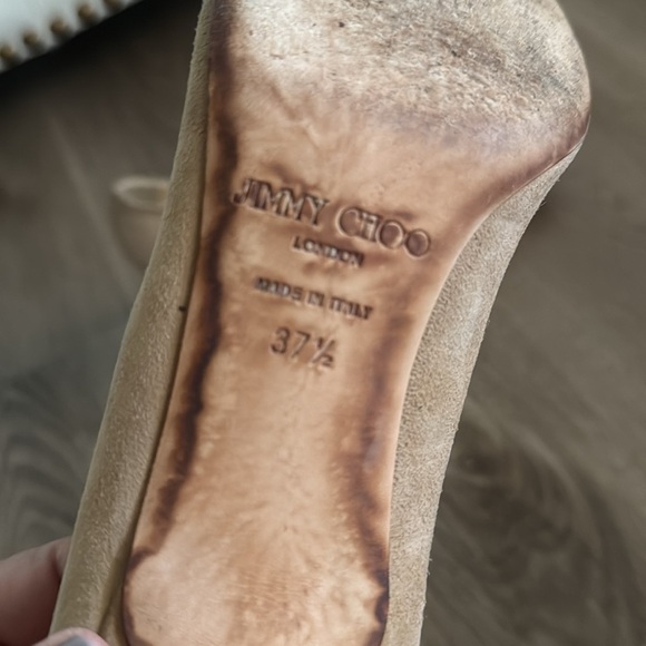 Jimmy Choo Women's Tan Pumps - Picture 5 of 5